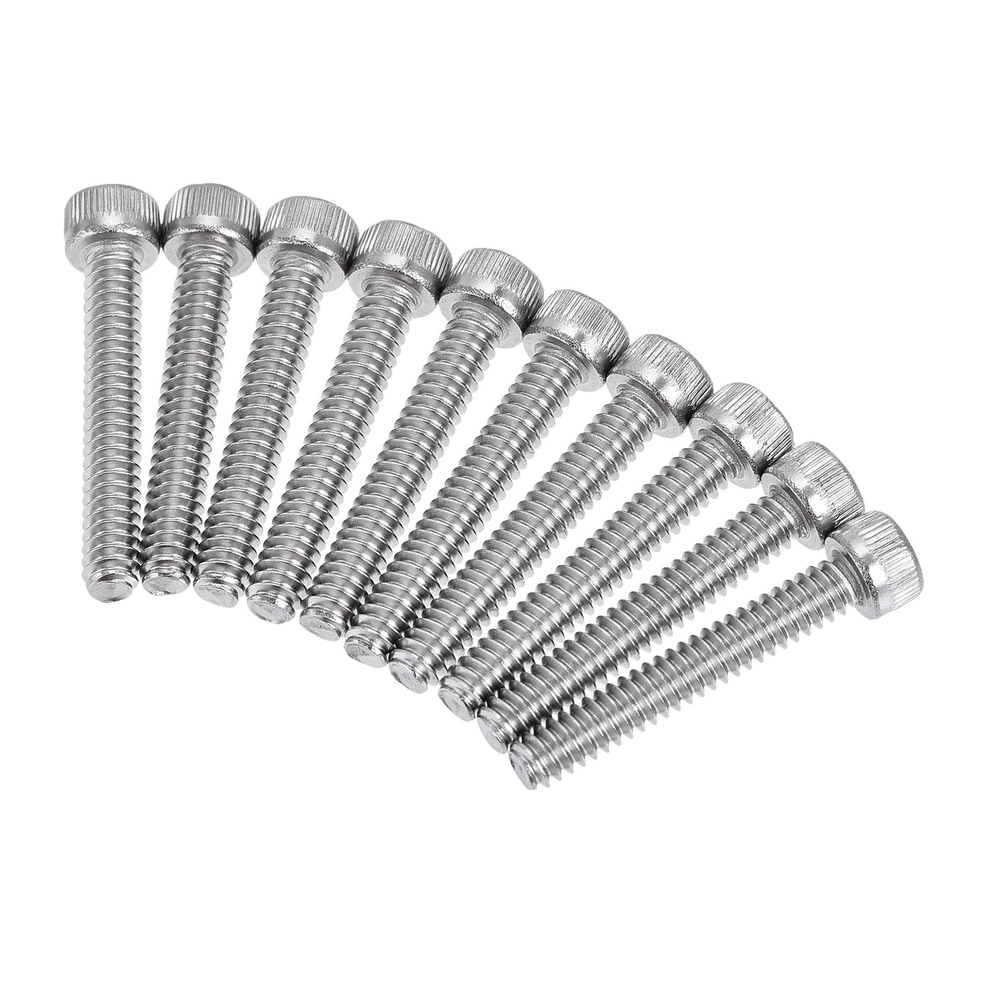 Harfington #6-32x7/8" Hex Socket Head Cap Screw Bolts 304 Stainless Steel Polished 100pcs