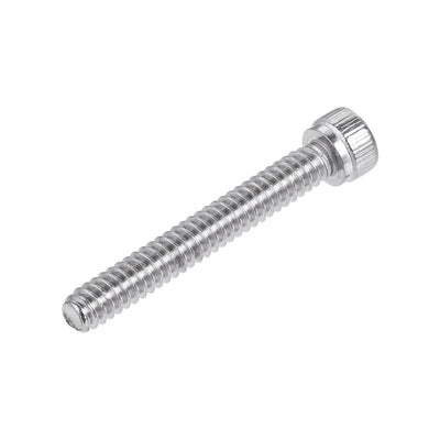 Harfington #6-32x1" Hex Socket Head Cap Screw Bolts 304 Stainless Steel Polished 50pcs