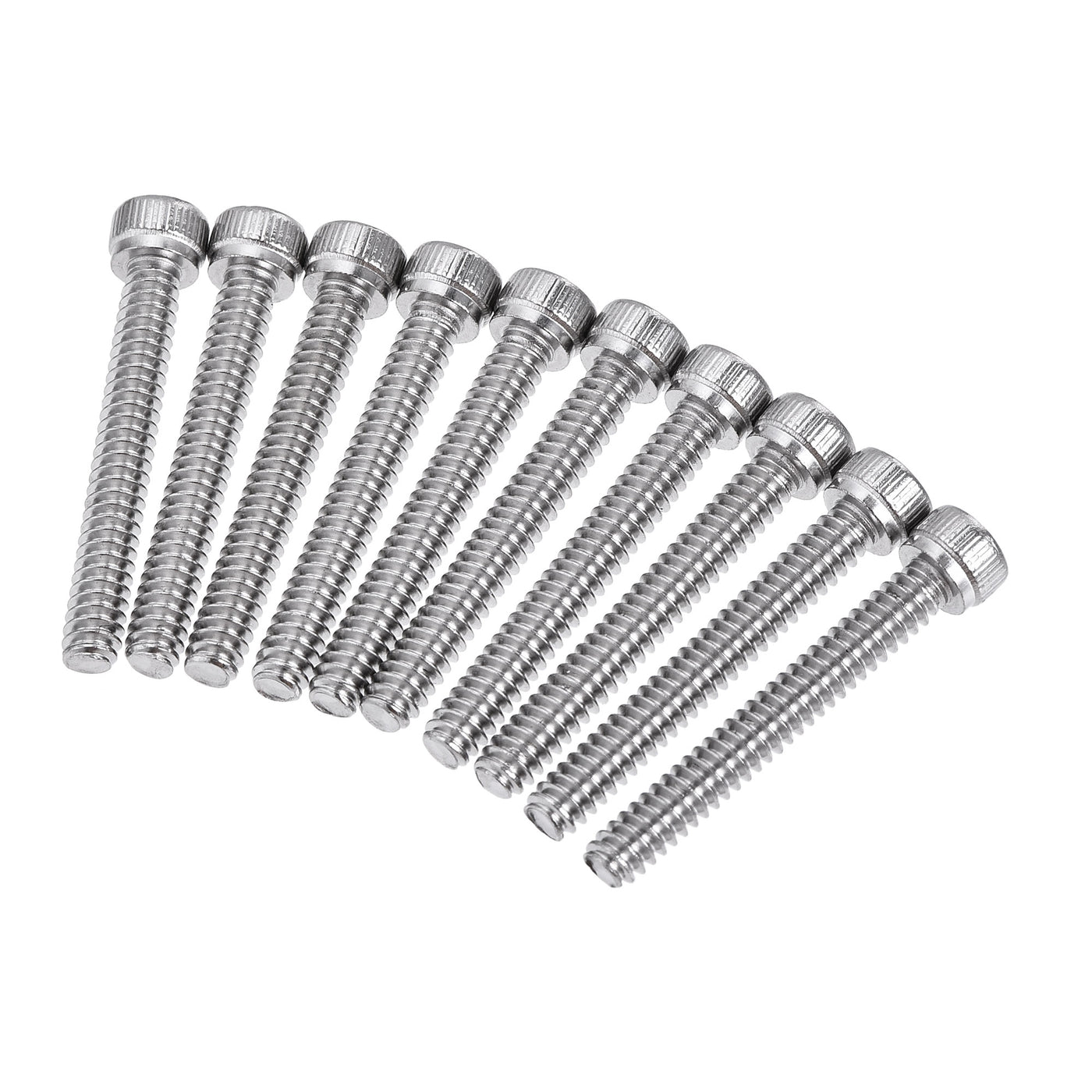 Harfington #6-32x1" Hex Socket Head Cap Screw Bolts 304 Stainless Steel Polished 50pcs