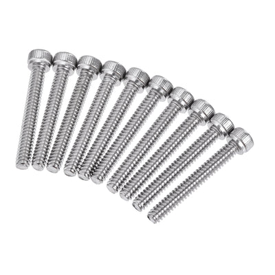 Harfington #6-32x1" Hex Socket Head Cap Screw Bolts 304 Stainless Steel Polished 50pcs