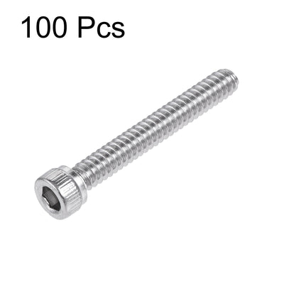 Harfington #6-32x1" Innensechskantschrauben, 304 Edelstahl, poliert, 100 Stück