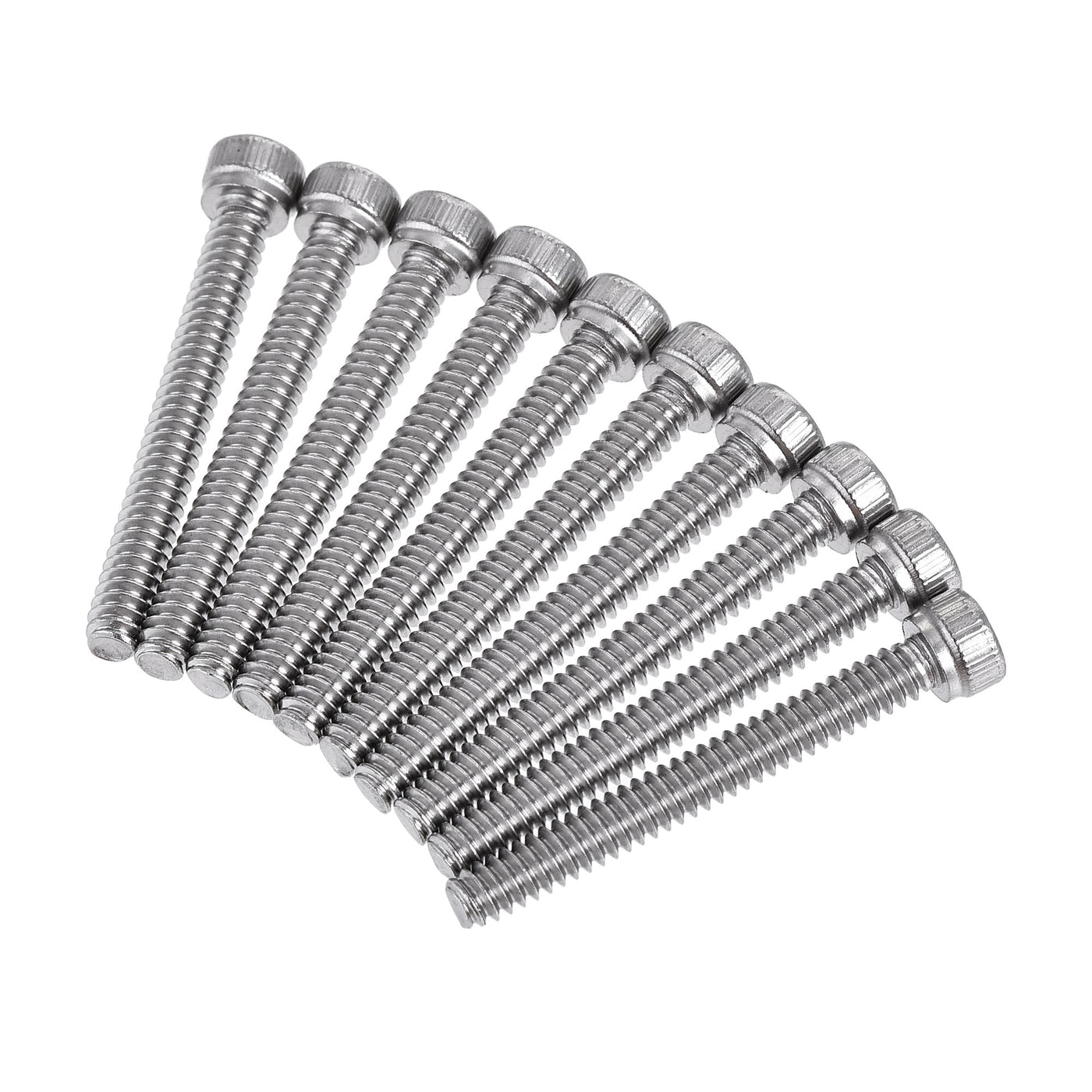 Harfington #6-32x1-1/8" Hex Socket Head Cap Screw Bolts 304 Stainless Steel Polished 100pcs
