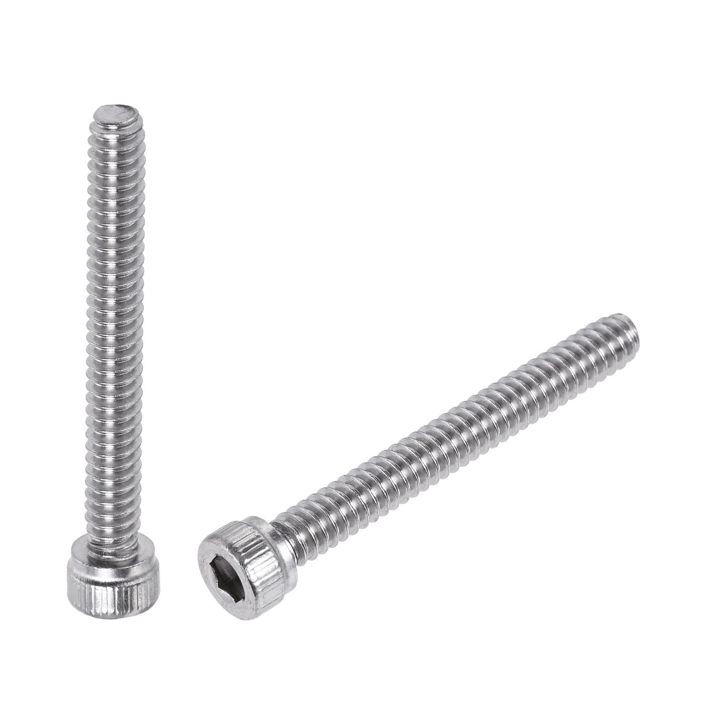 Harfington #6-32x1-1/8" Hex Socket Head Cap Screw Bolts 304 Stainless Steel Polished 100pcs