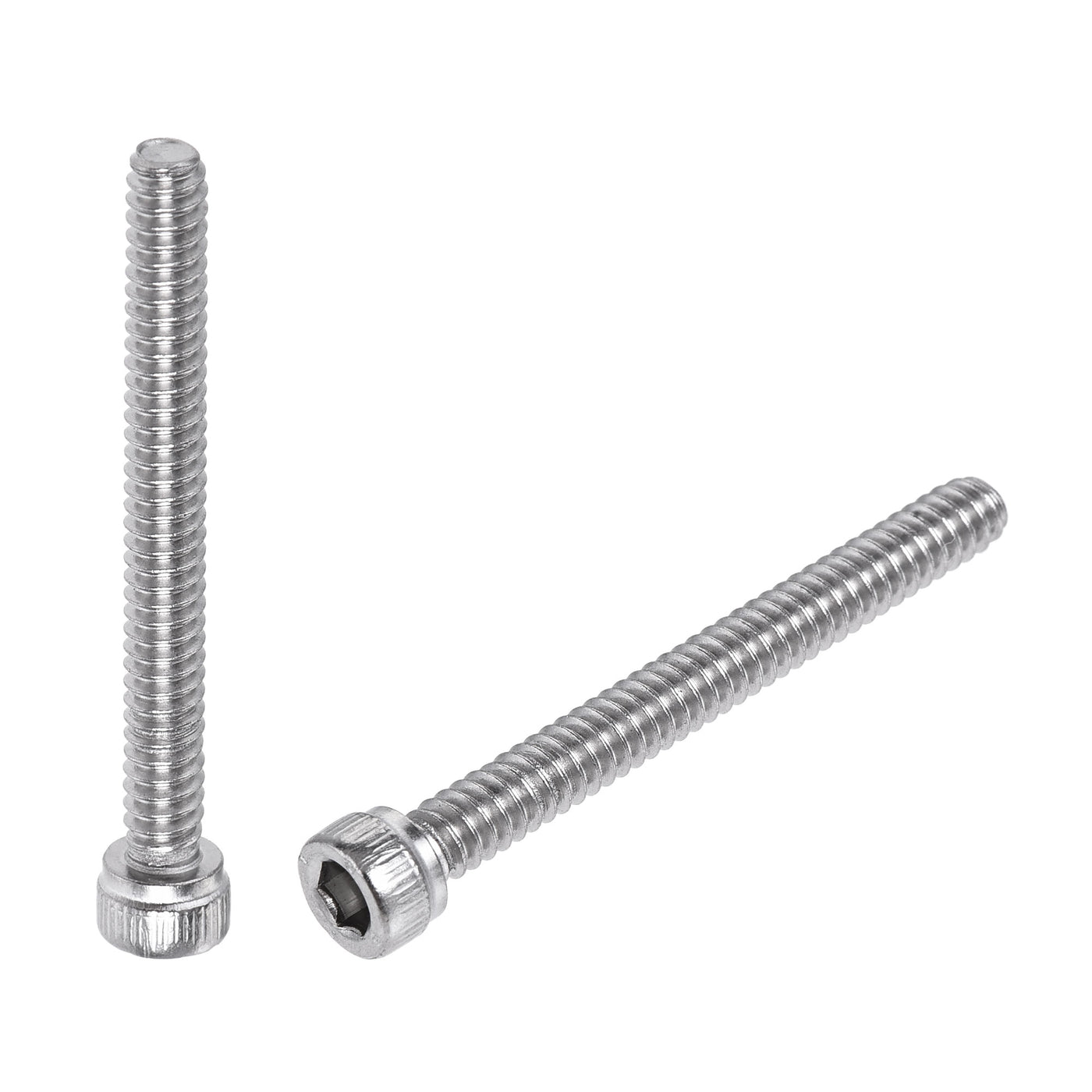 Harfington #6-32x1-1/4" Hex Socket Head Cap Screw Bolts 304 Stainless Steel Polished 100pcs