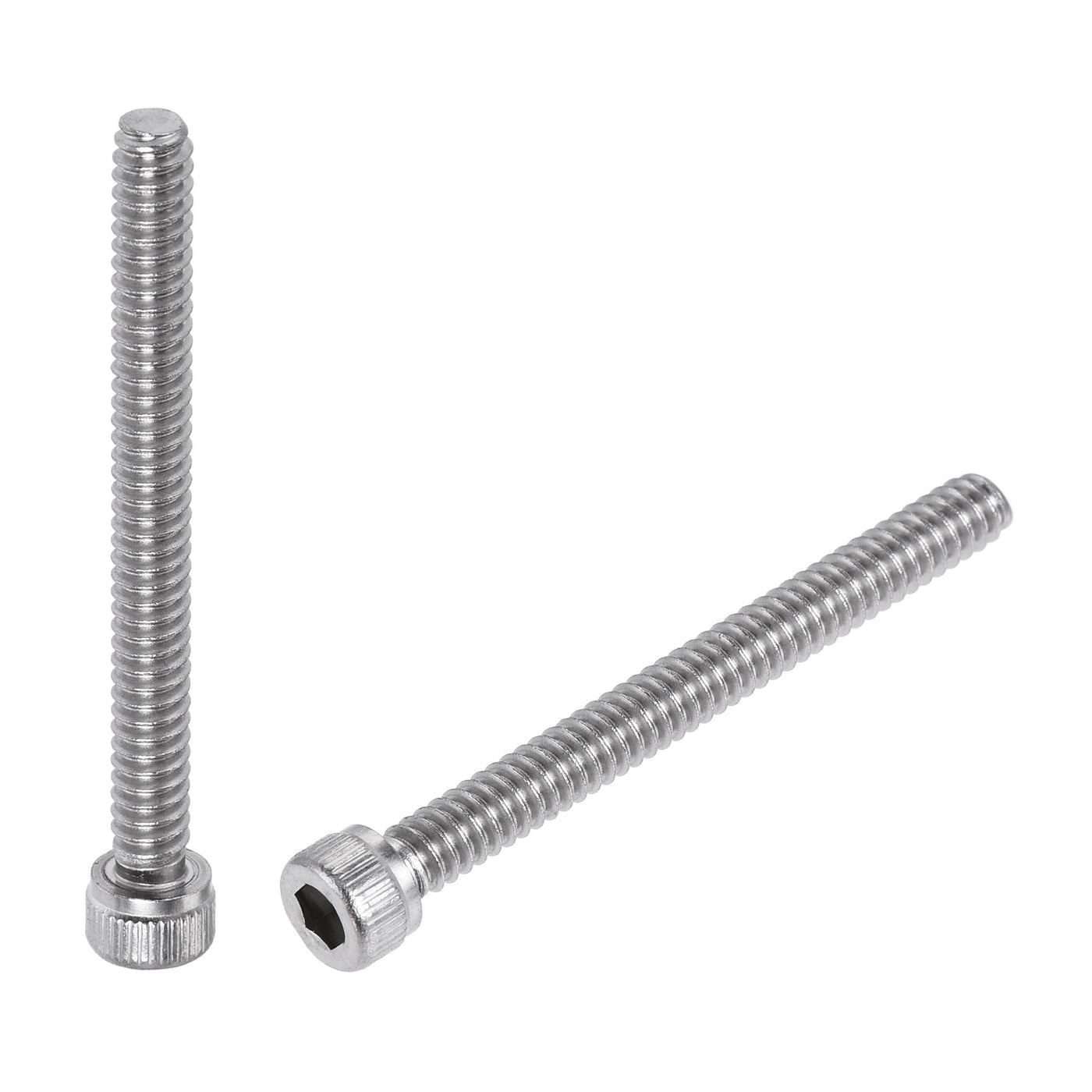 Harfington #6-32x1-3/8" Hex Socket Head Cap Screw Bolts 304 Stainless Steel Polished 50pcs