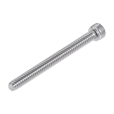 Harfington #6-32x1-1/2" Hex Socket Head Cap Screw Bolts 304 Stainless Steel Polished 50pcs