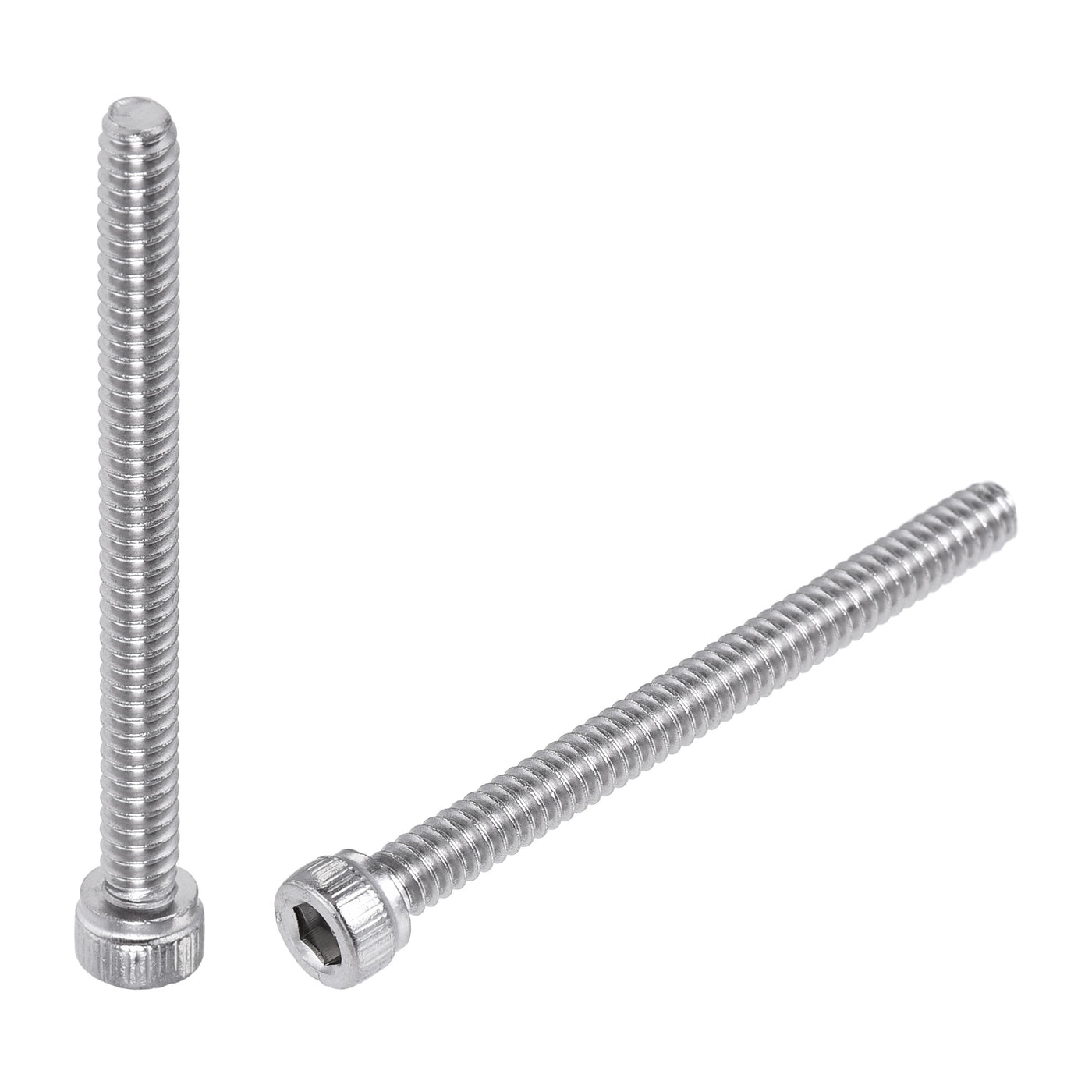 Harfington #6-32x1-1/2" Hex Socket Head Cap Screw Bolts 304 Stainless Steel Polished 50pcs