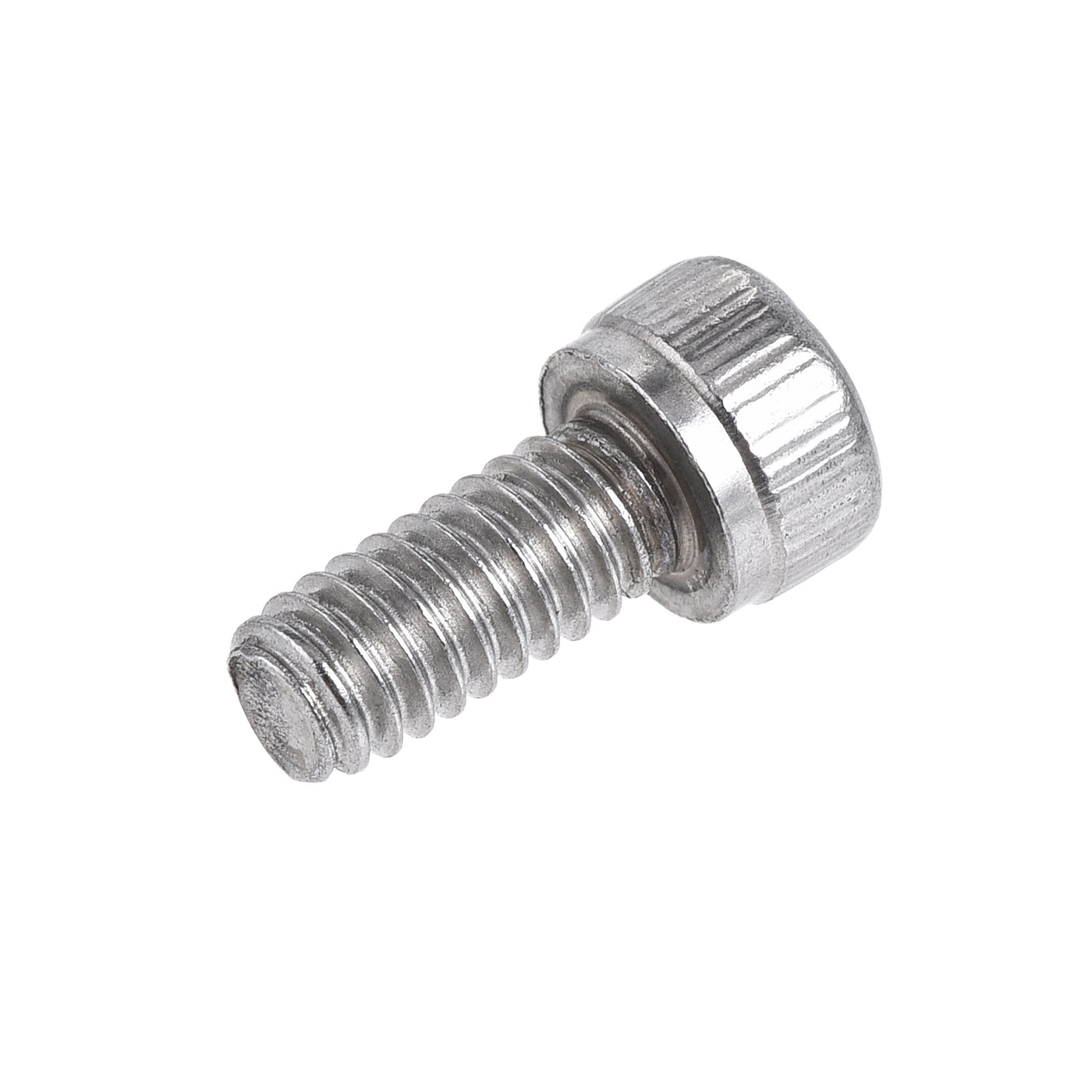 Harfington #8-32x3/8" Hex Socket Head Cap Screw Bolts 304 Stainless Steel Polished 25pcs