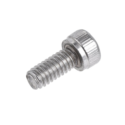 Harfington #8-32x3/8" Hex Socket Head Cap Screw Bolts 304 Stainless Steel Polished 50pcs