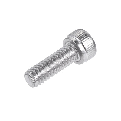 Harfington #8-32x1/2" Hex Socket Head Cap Screw Bolts 304 Stainless Steel Polished 25pcs