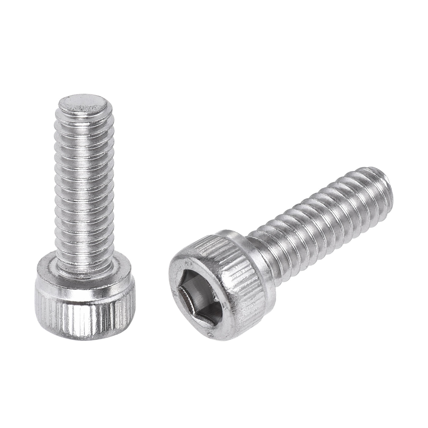Harfington #8-32x1/2" Hex Socket Head Cap Screw Bolts 304 Stainless Steel Polished 25pcs
