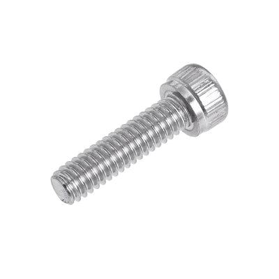 Harfington #8-32x5/8" Hex Socket Head Cap Screw Bolts 304 Stainless Steel Polished 25pcs