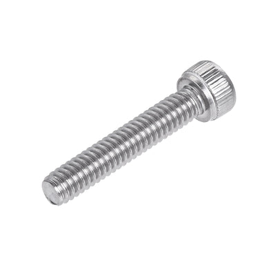 Harfington #8-32x7/8" Hex Socket Head Cap Screw Bolts 304 Stainless Steel Polished 25pcs