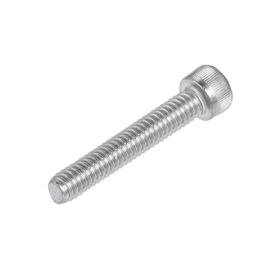 Harfington #8-32x1" Hex Socket Head Cap Screw Bolts 304 Stainless Steel Polished 50pcs