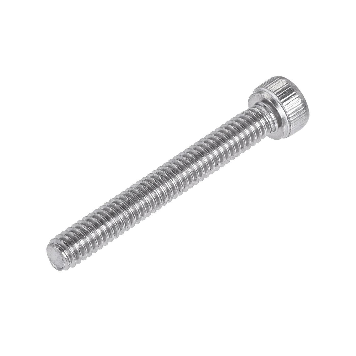 Harfington #8-32x1-1/4" Hex Socket Head Cap Screw Bolts 304 Stainless Steel Polished 25pcs