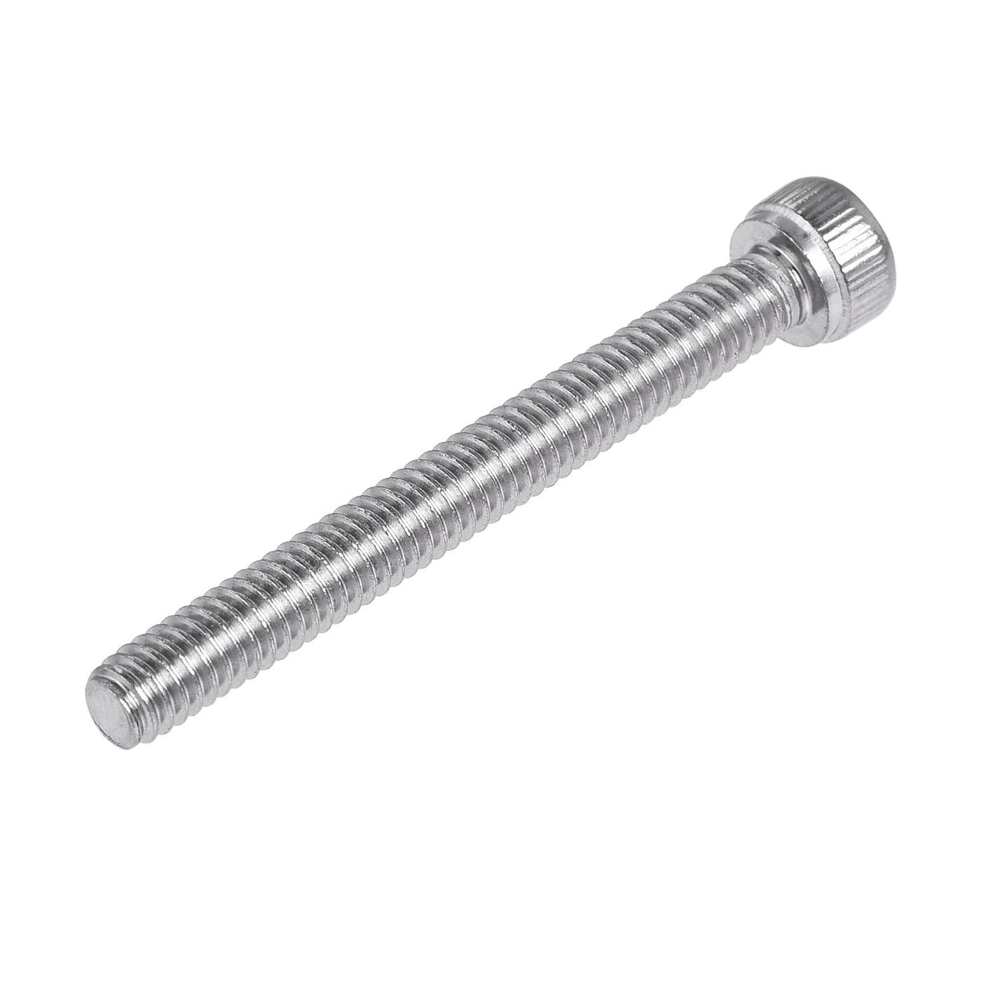 Harfington #8-32x1-1/2" Hex Socket Head Cap Screw Bolts 304 Stainless Steel Polished 50pcs