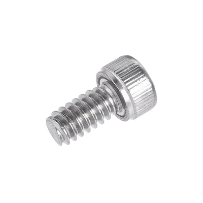 Harfington #10-24x3/8" Hex Socket Head Cap Screw Bolts 304 Stainless Steel Polished 25pcs