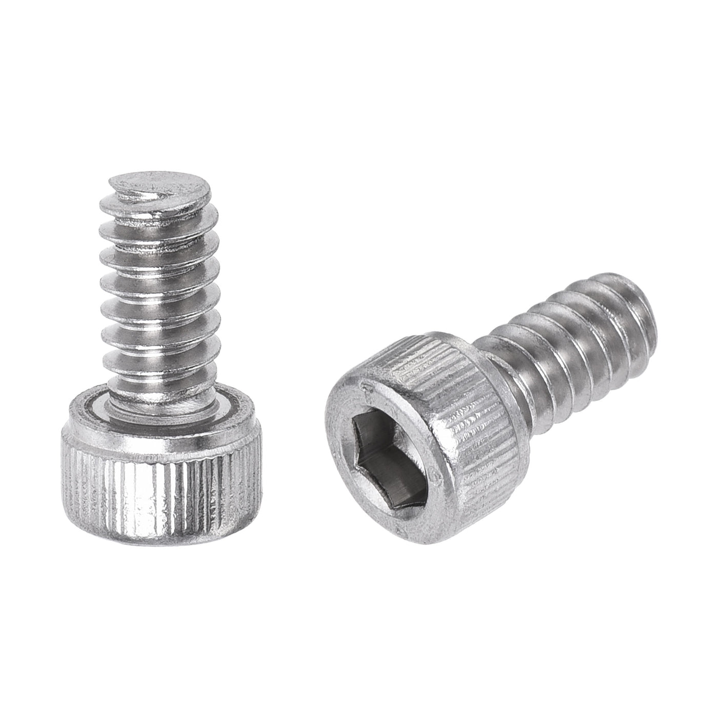 Harfington #10-24x3/8" Hex Socket Head Cap Screw Bolts 304 Stainless Steel Polished 25pcs