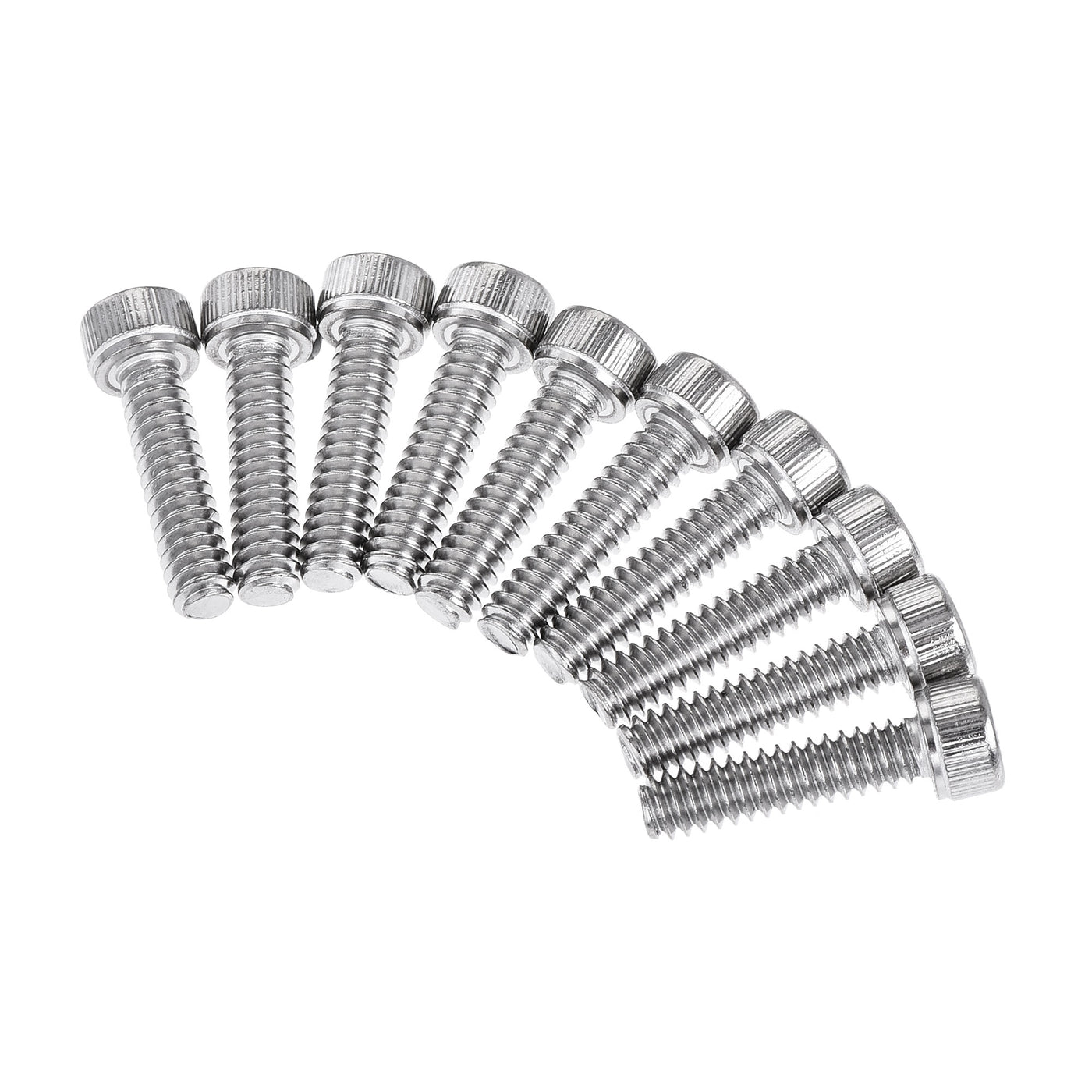Harfington #10-24x3/4" Hex Socket Head Cap Screw Bolts 304 Stainless Steel Polished 50pcs