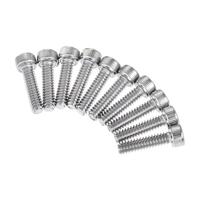 Harfington #10-24x3/4" Hex Socket Head Cap Screw Bolts 304 Stainless Steel Polished 50pcs