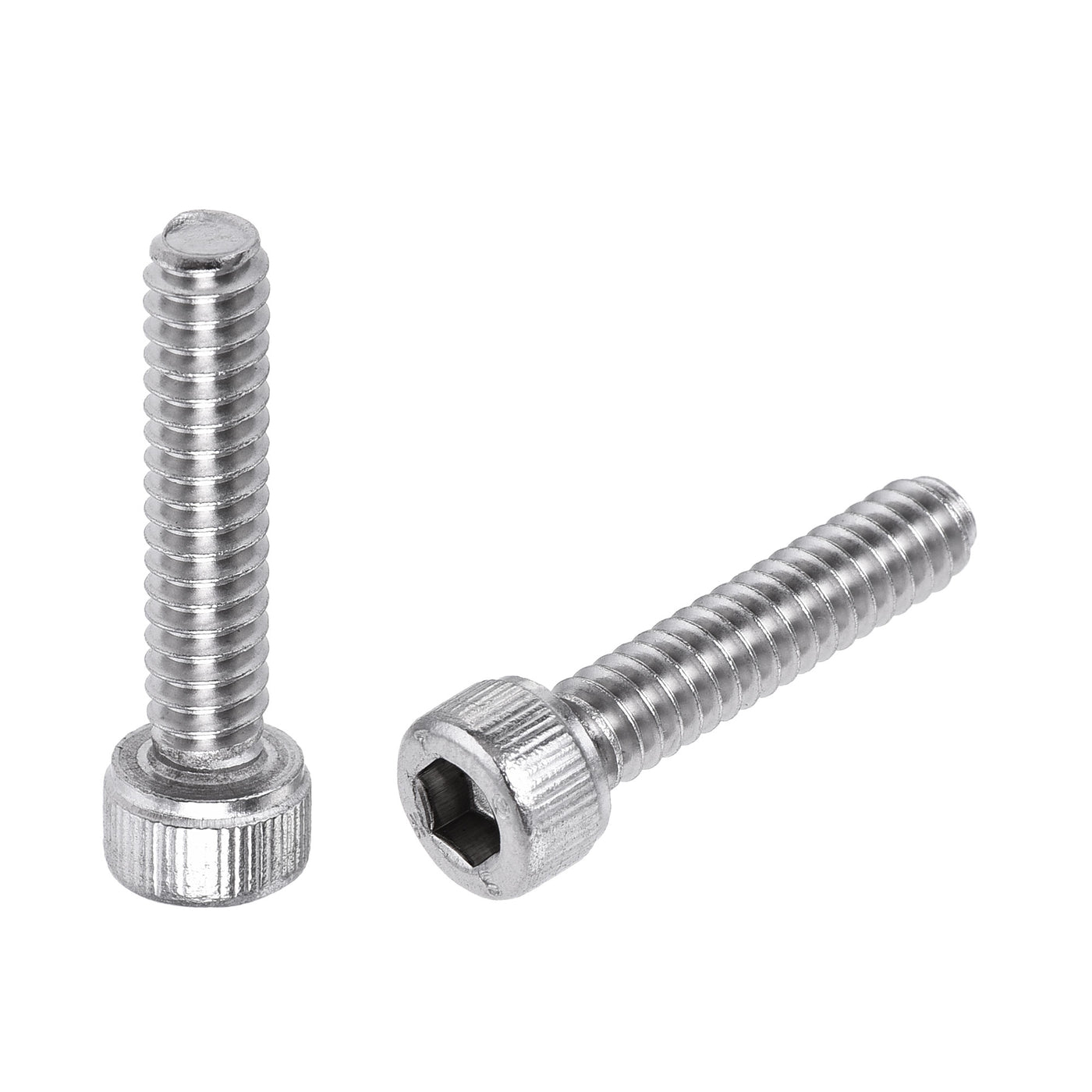 Harfington #10-24x7/8" Hex Socket Head Cap Screw Bolts 304 Stainless Steel Polished 50pcs