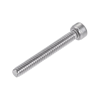 Harfington #10-24x1-1/2" Hex Socket Head Cap Screw Bolts 304 Stainless Steel Polished 25pcs