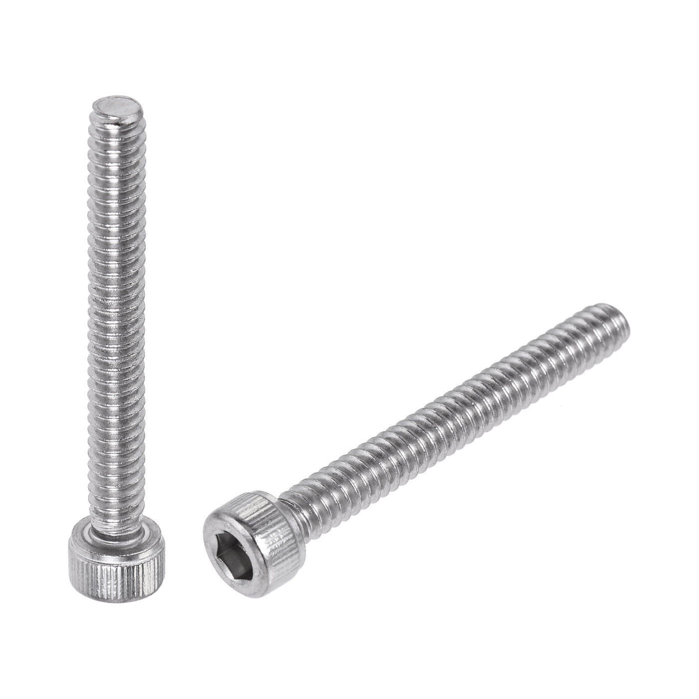 Harfington #10-24x1-1/2" Hex Socket Head Cap Screw Bolts 304 Stainless Steel Polished 25pcs