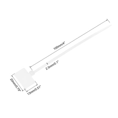 Harfington 150pcs Nylon Cable Ties Tags Label Marker Self-Locking for Marking Organizing 100mm White