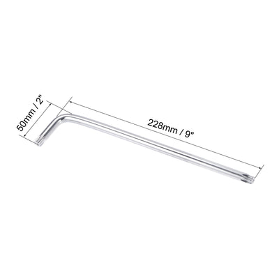 Harfington Anti Tamper Proof Torx Star Key Bit Wrench, L-Shape Long Arm, CR-V Steel