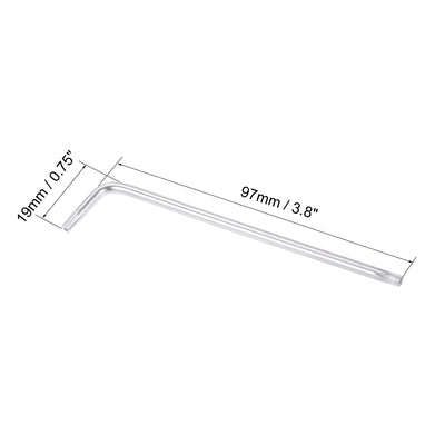 Harfington Anti Tamper Proof Torx Star Key Bit Wrench, L-Shape Long Arm CR-V Steel