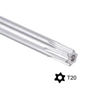 Harfington Anti Tamper Proof Torx Star Key Bit Wrench, L-Shape Long Arm CR-V Steel