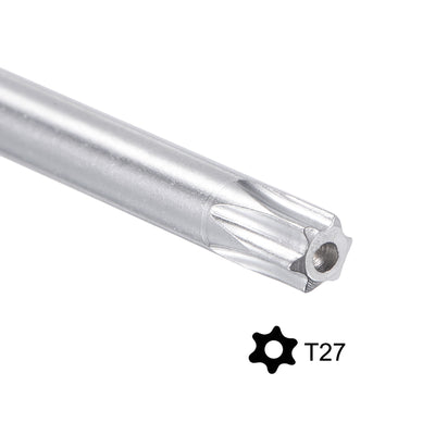 Harfington Anti Tamper Proof Torx Star Key Bit Wrench, L-Shape Long Arm CR-V Steel