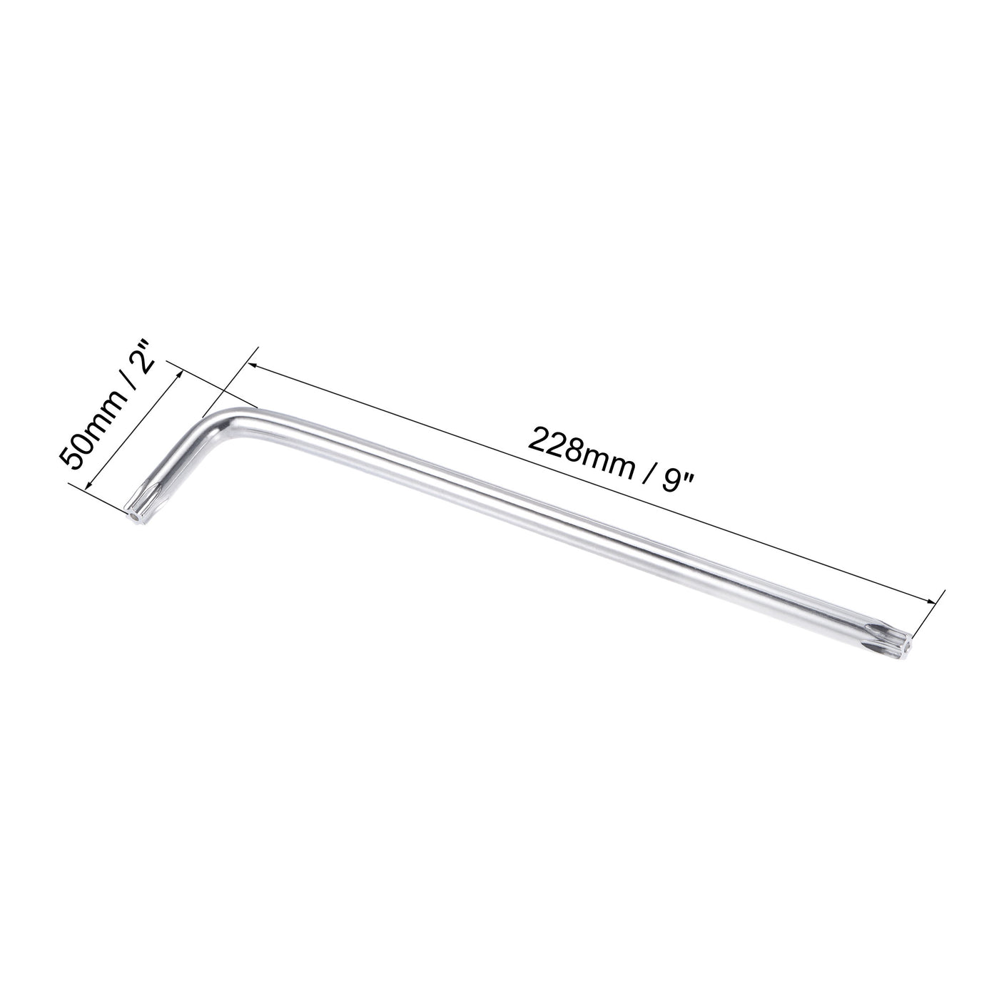 Harfington Anti Tamper Proof Torx Star Key Bit Wrench, L-Shape Long Arm CR-V Steel