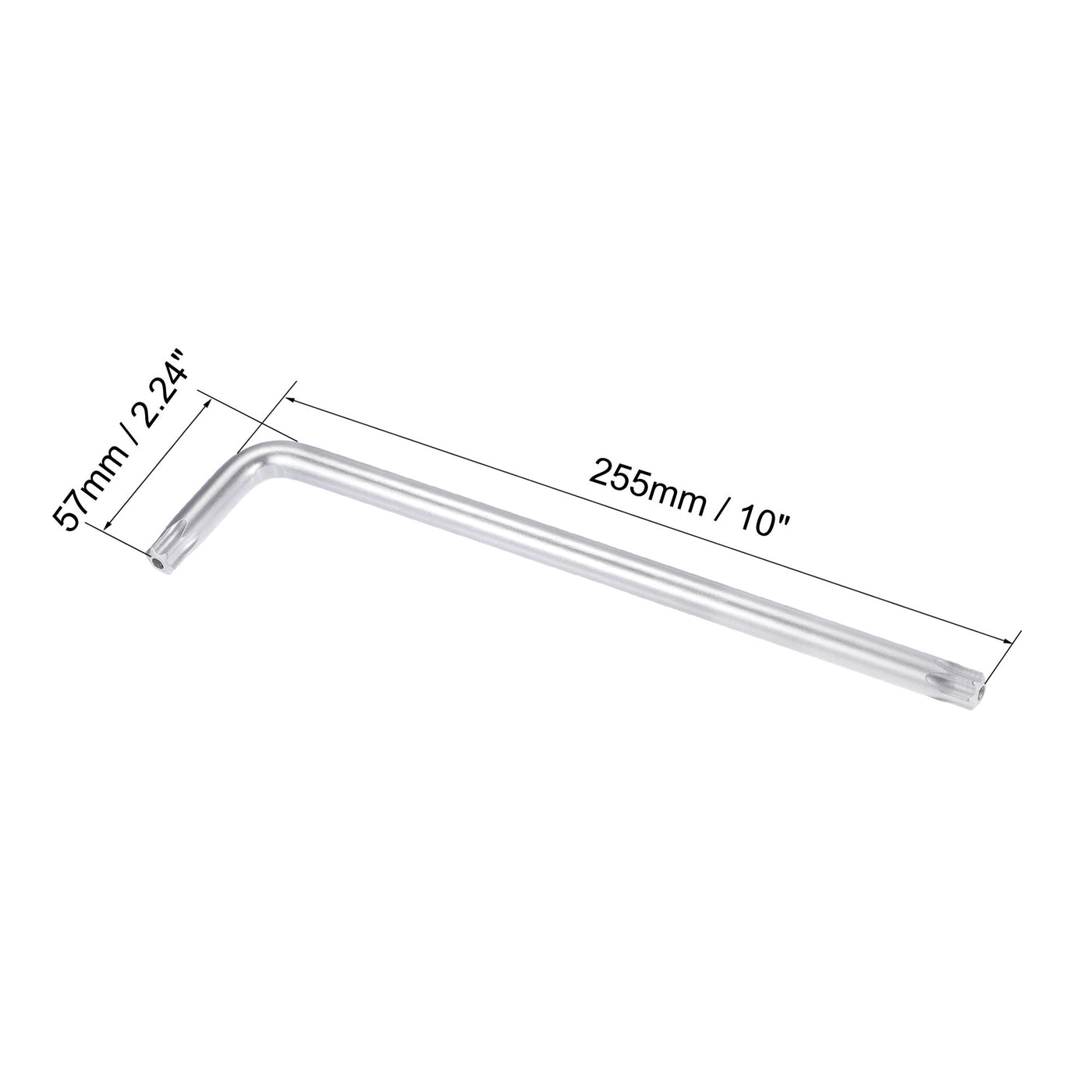 Harfington Anti Tamper Proof Torx Star Key Bit Wrench, L-Shape Long Arm CR-V Steel