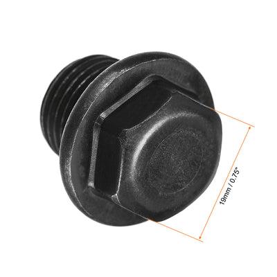 Harfington Outer Hex Head Pipe Fitting Plug 4Pcs