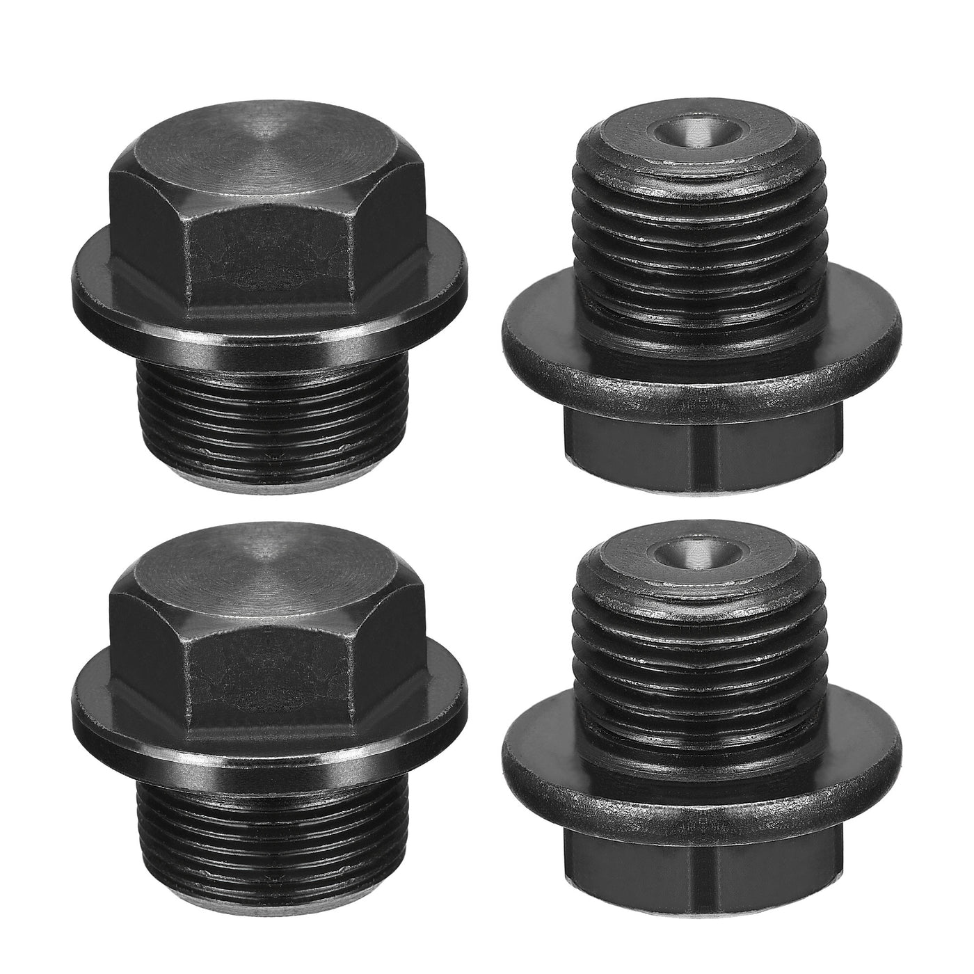 Harfington Outer Hex Head Pipe Fitting Plug 4Pcs
