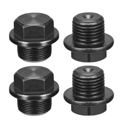 Harfington Outer Hex Head Pipe Fitting Plug 4Pcs