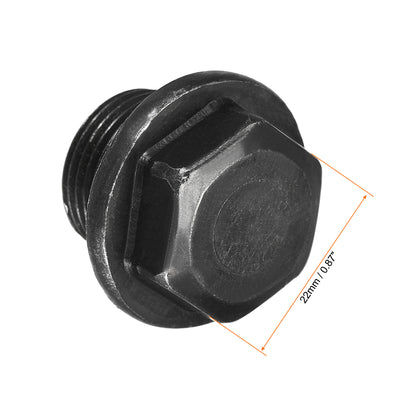 Harfington Outer Hex Head Pipe Fitting Plug 2Pcs