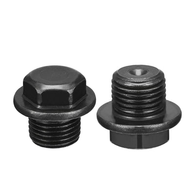 Harfington Outer Hex Head Pipe Fitting Plug 2Pcs