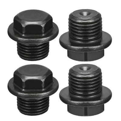 Harfington Outer Hex Head Pipe Fitting Plug 4Pcs