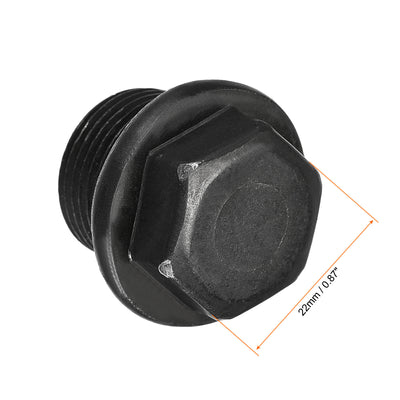 Harfington Outer Hex Head Pipe Fitting Plug 2Pcs