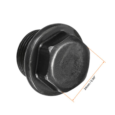 Harfington Outer Hex Head Pipe Fitting Plug 2Pcs