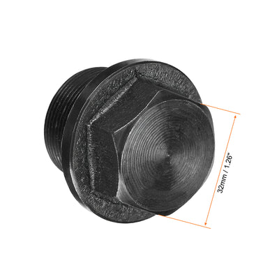 Harfington Outer Hex Head Pipe Fitting Plug 2Pcs