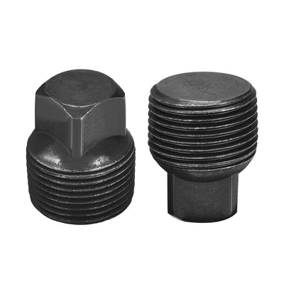 Harfington Outer Square Head Socket Pipe Fitting Plug 2Pcs