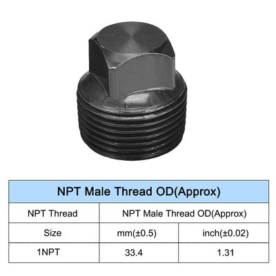 Harfington Outer Square Head Socket Pipe Fitting Plug