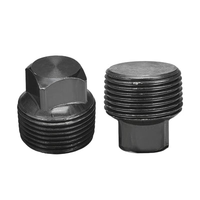 Harfington Outer Square Head Socket Pipe Fitting Plug 2Pcs
