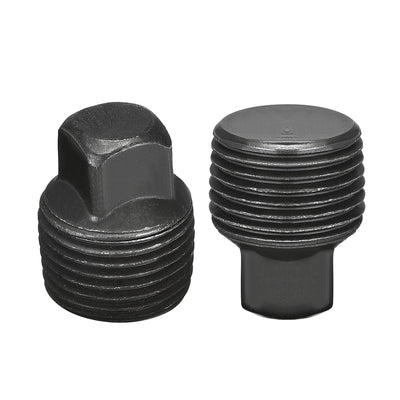 Harfington Outer Square Head Socket Pipe Fitting Plug 2Pcs