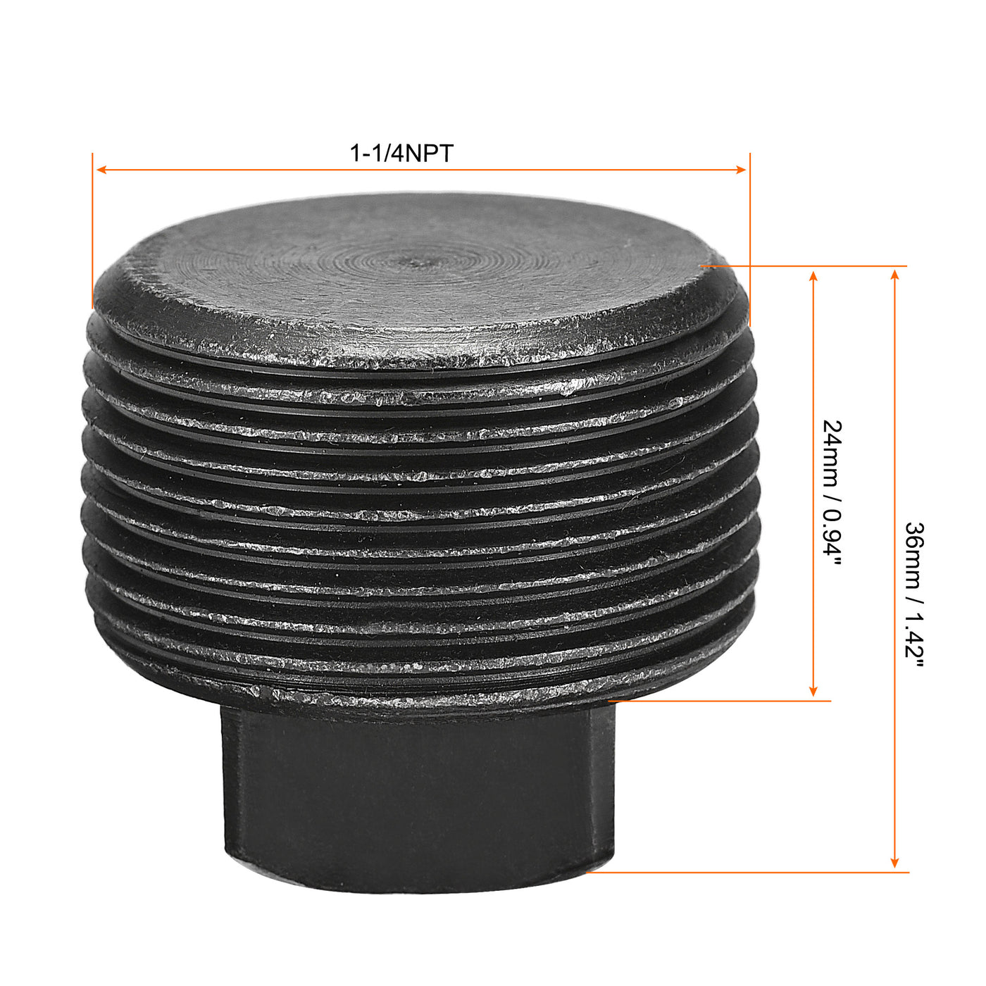 Harfington Outer Square Head Socket Pipe Fitting Plug