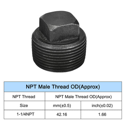 Harfington Outer Square Head Socket Pipe Fitting Plug