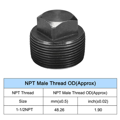 Harfington Outer Square Head Socket Pipe Fitting Plug